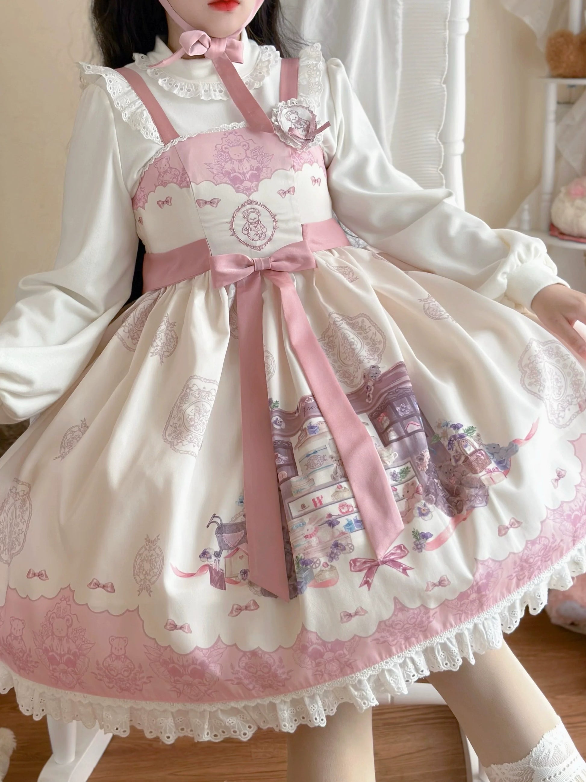 MeowMeow - Winter Lolita Top Autumn Winter Puff sleeve Innerwear