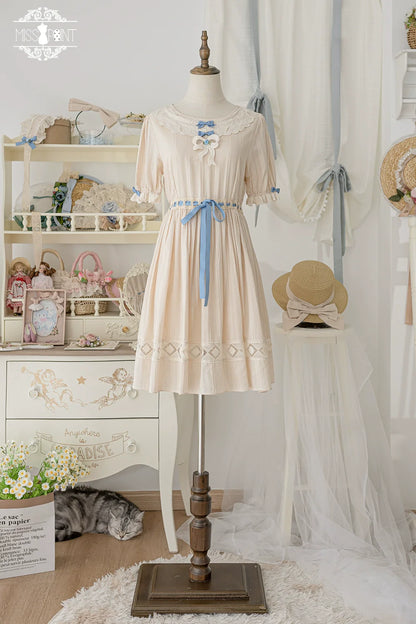 Miss Point - Customized Elegant Lolita OP Dress Cute Daily Girl Short Lolita Dress