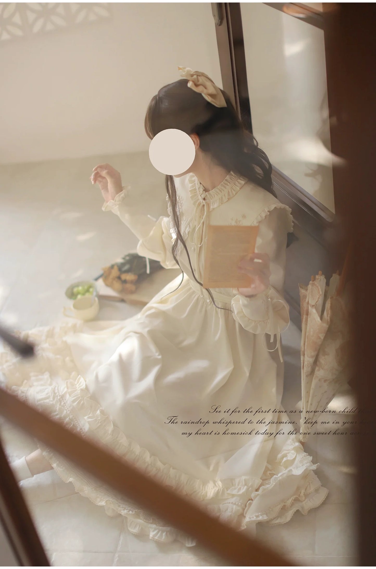 HuTaoMuJK - Wind Kiss Tulip - Classic Lolita OP Elegant Lolita Cardigan