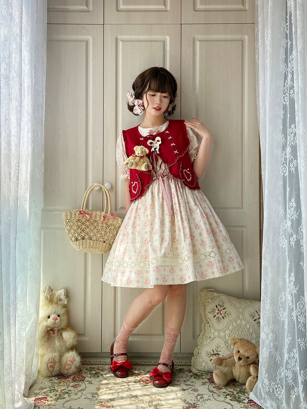 Miss Point - Customized Elegant Lolita OP Dress Cute Daily Girl Short Lolita Dress