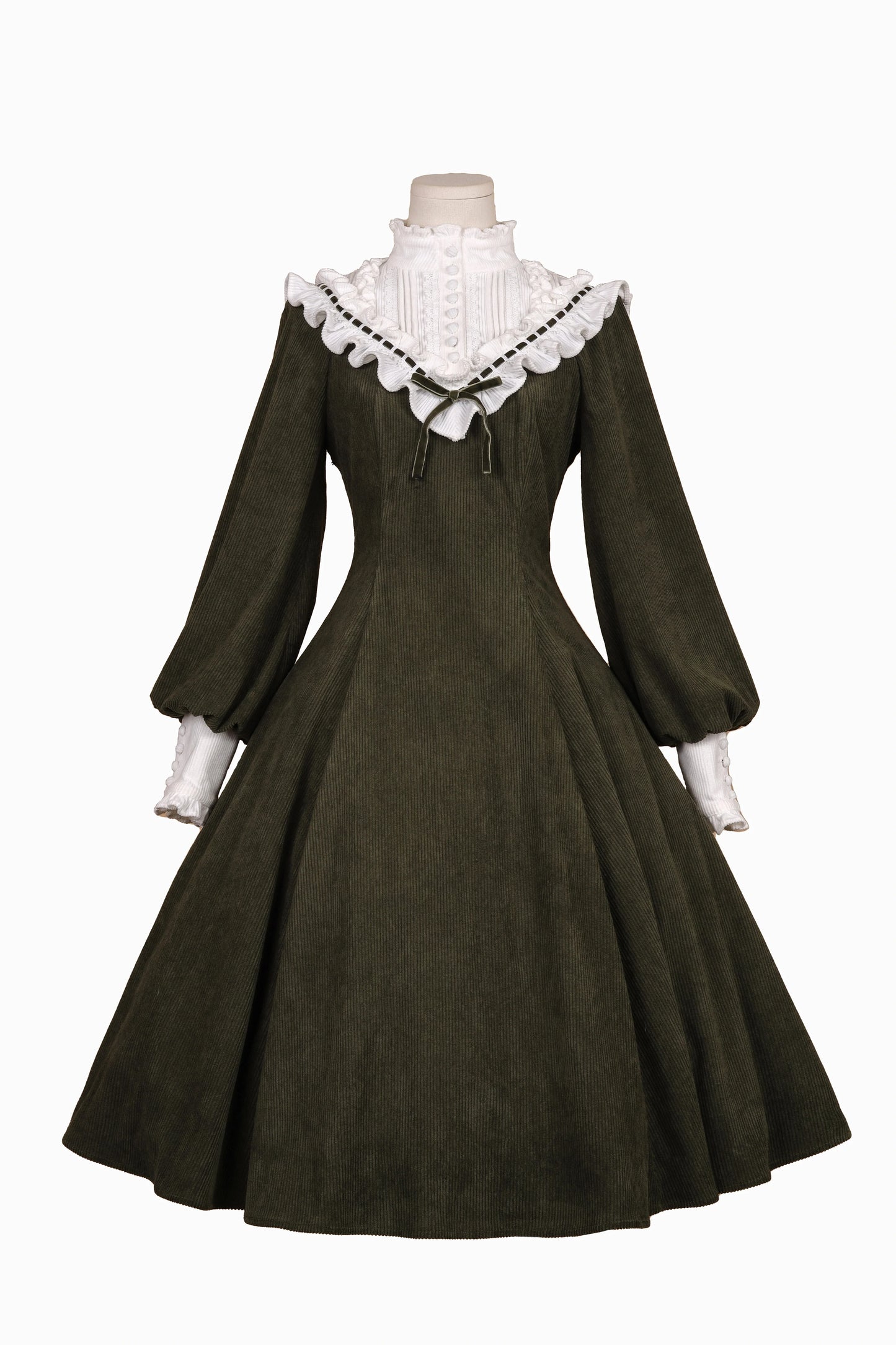 Miaoplus - Winter Birch Forest - Elegant Lolita OP Dress Corduroy Long Sleeve Winter Dress