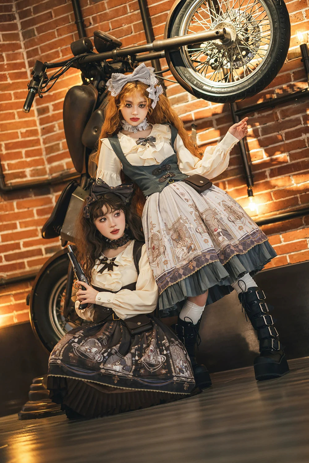 Miss Point - Demon Hunter's Diary - Gothic Lolita PU Leather Vest