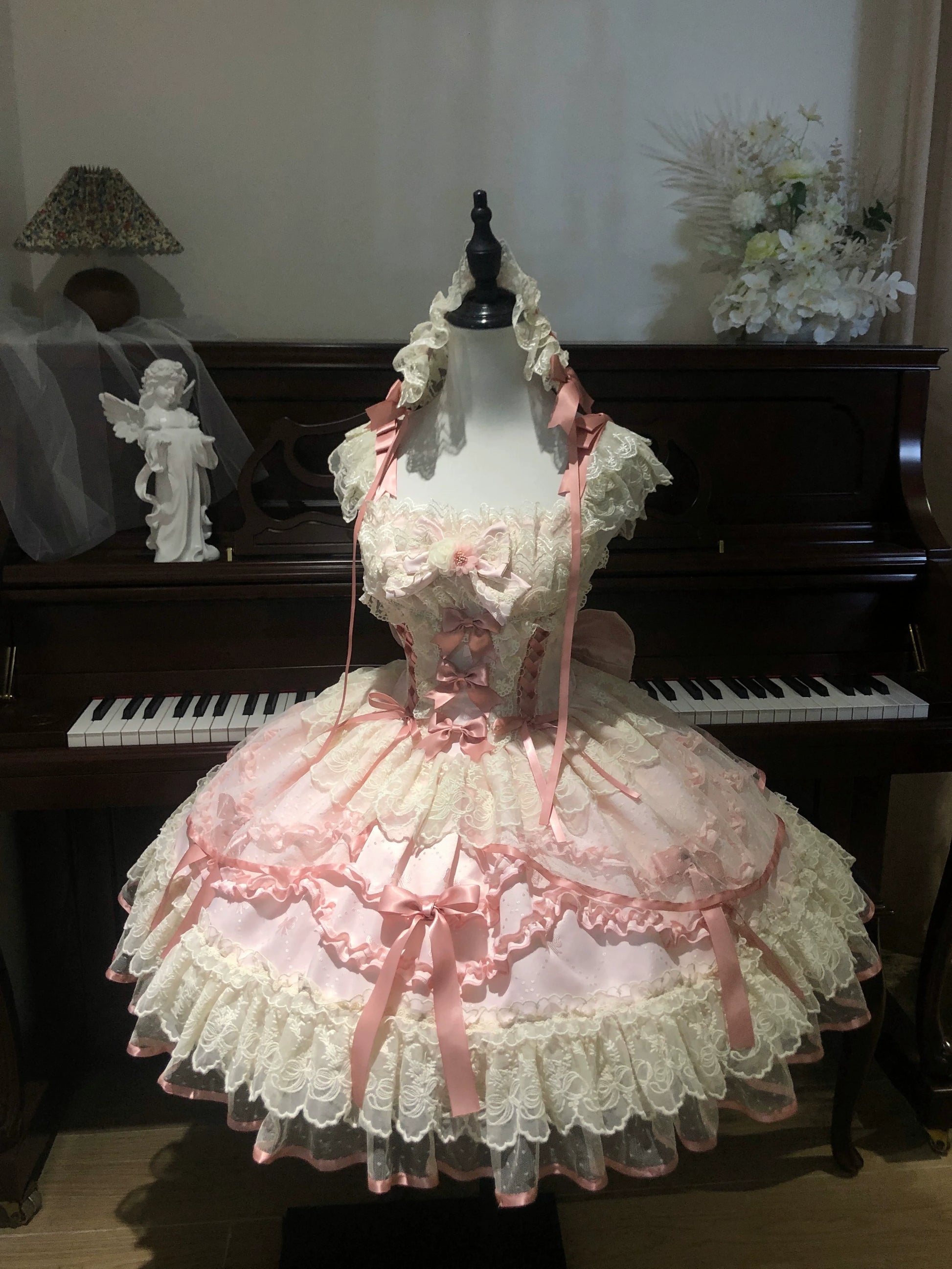 Sugar Girl - Dreamy Butterfly - Ballet-style Sweet Lolita JSK Dress With Large Bow Trailing