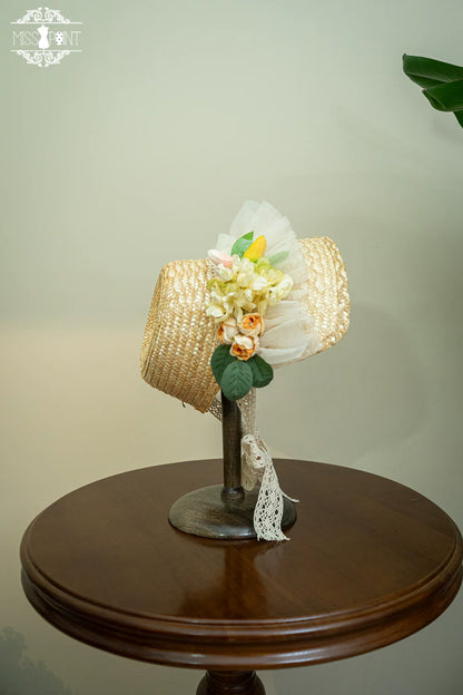 Miss Point - Forest Lolita Small Straw Hat Clip KC Accessory