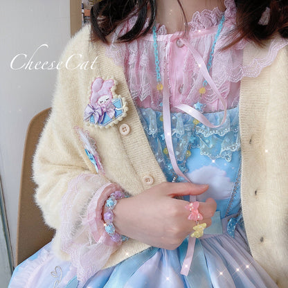 Cheese Cat - Buling Crystal Summer LolitaSweet Bracelet