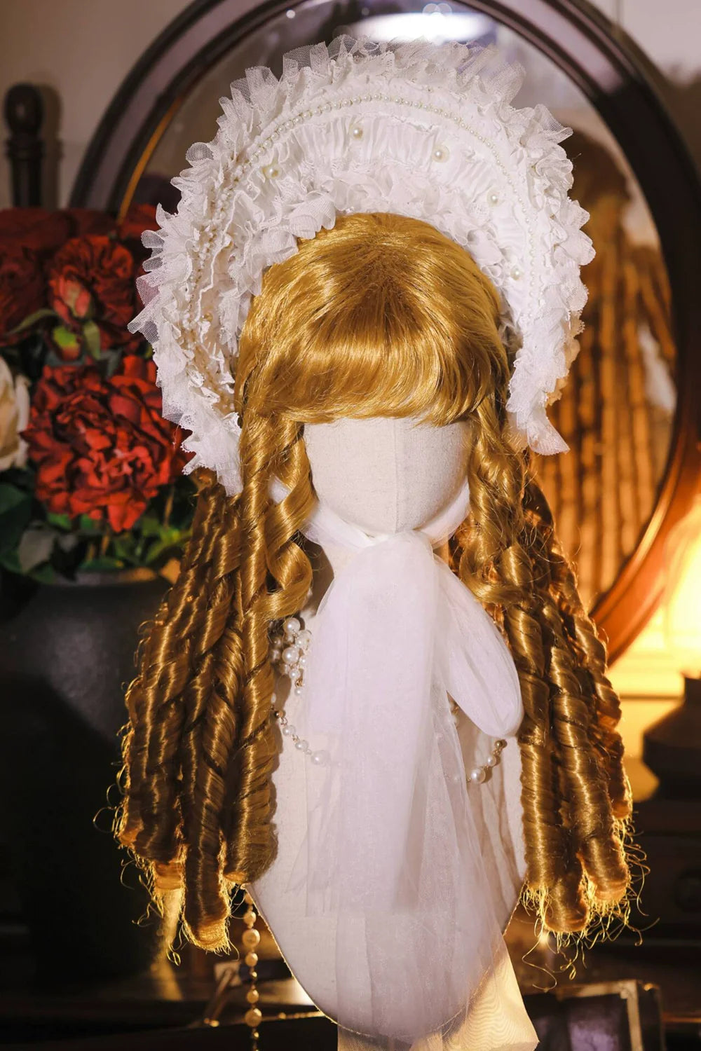Mabuxi - Retro Lolita Wig Elegant Roman Curls Gorgeous Court Wigs