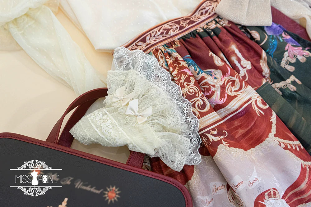 Miss Point - Kaleidoscope - Classical Lolita Shirt Dot Gauze Detachable Puff Sleeve Blouse Customized