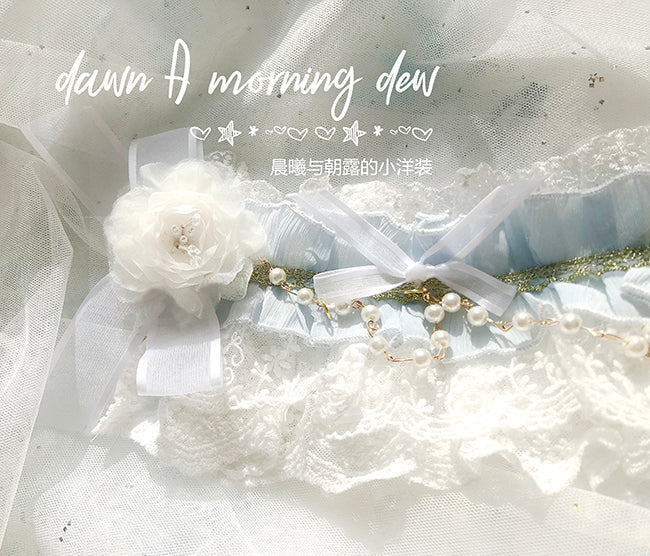 Dawn and Morning - Flower Wedding Lolita Accessories Headdress Set