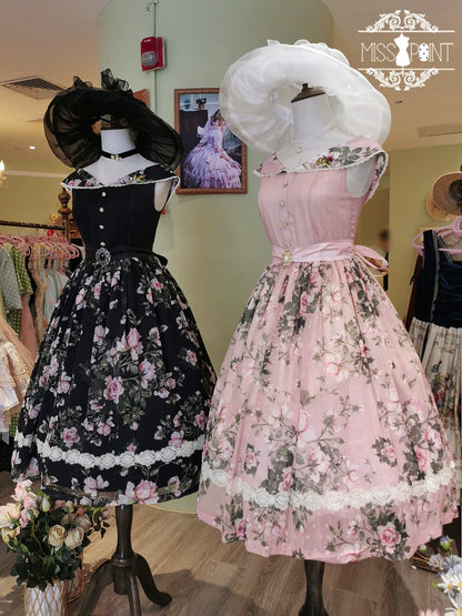 Miss Point - French Rose - Elegant Lolita JSK Dress