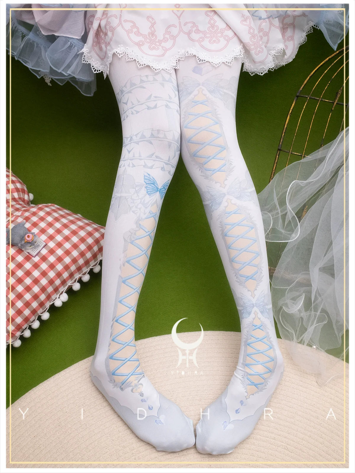 Yidhra - Gothic Lolita Pantyhose With Cute Prints
