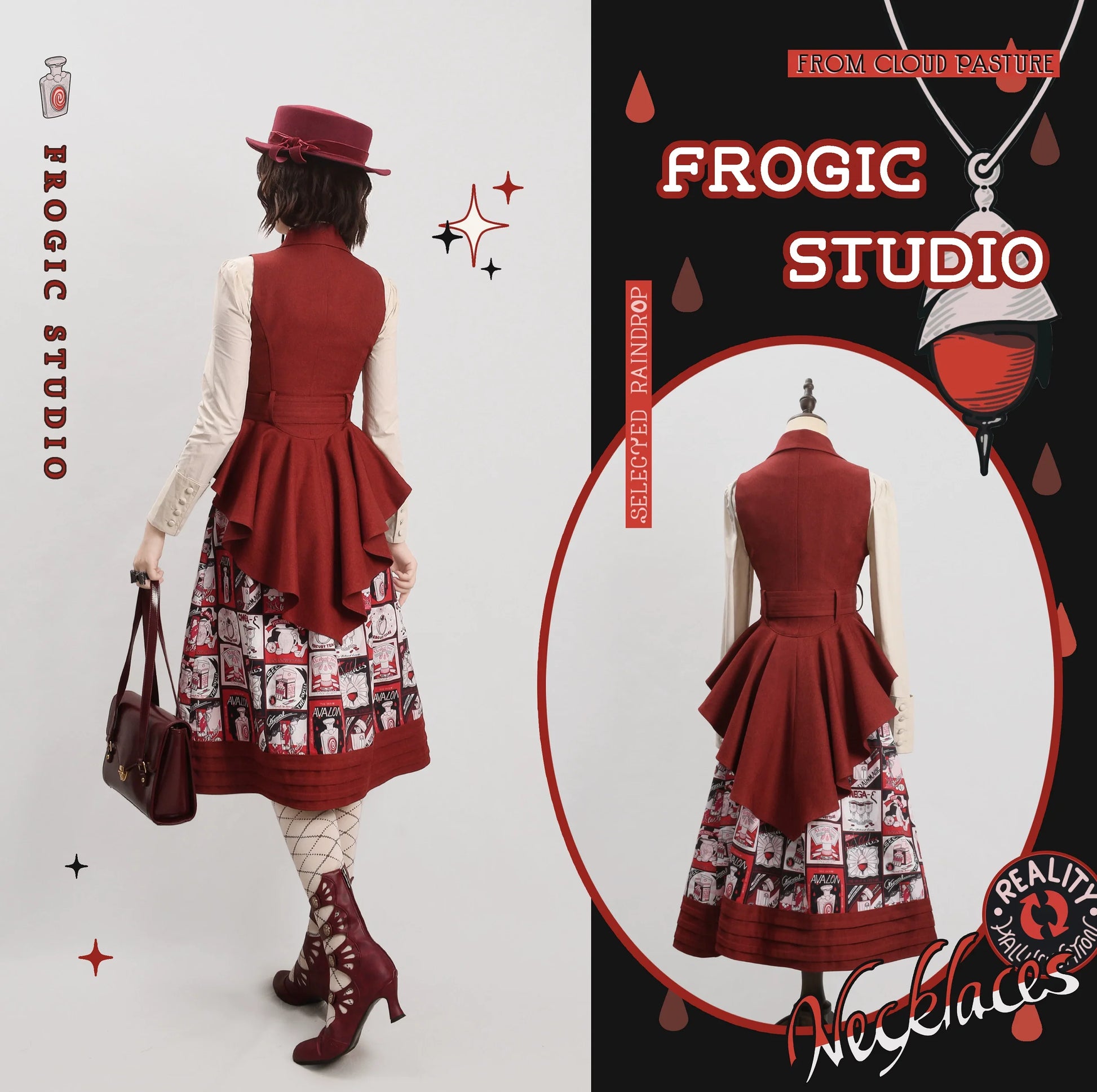 Frogic Studio - Magic Pharmacy - Vintage Lolita Vest Retro High-Waisted Lolita Vest