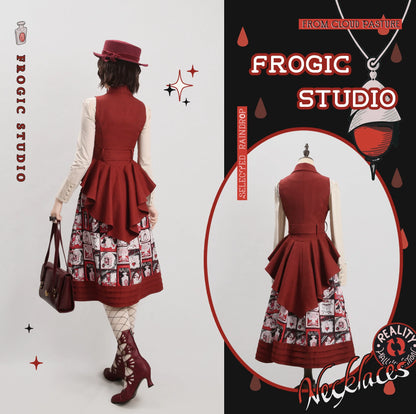 Frogic Studio - Magic Pharmacy - Vintage Lolita Vest Retro High-Waisted Lolita Vest