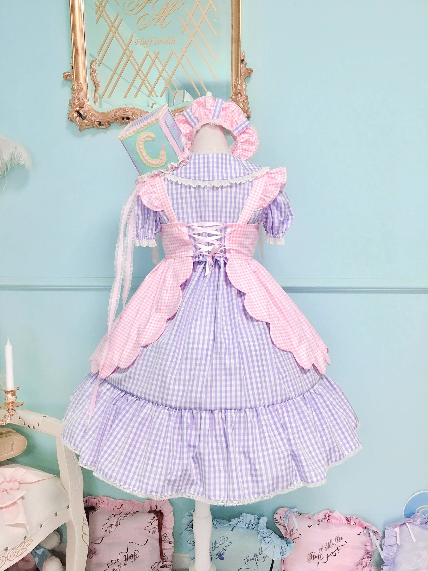 Fluff Mollie - Bean Breakfast - Sweet Lolita Overskirt Daily Daily Petaled Skirt