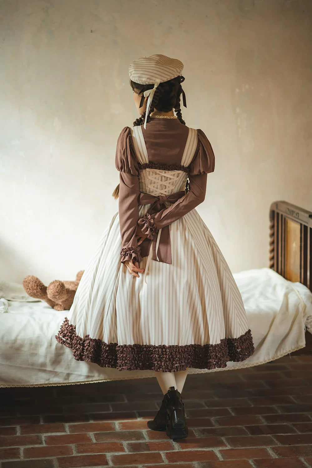 Miss Point - Classic Lolita JSK Customized Stripe Lolita Dress