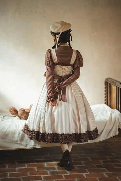 Miss Point - Classic Lolita JSK Customized Stripe Lolita Dress