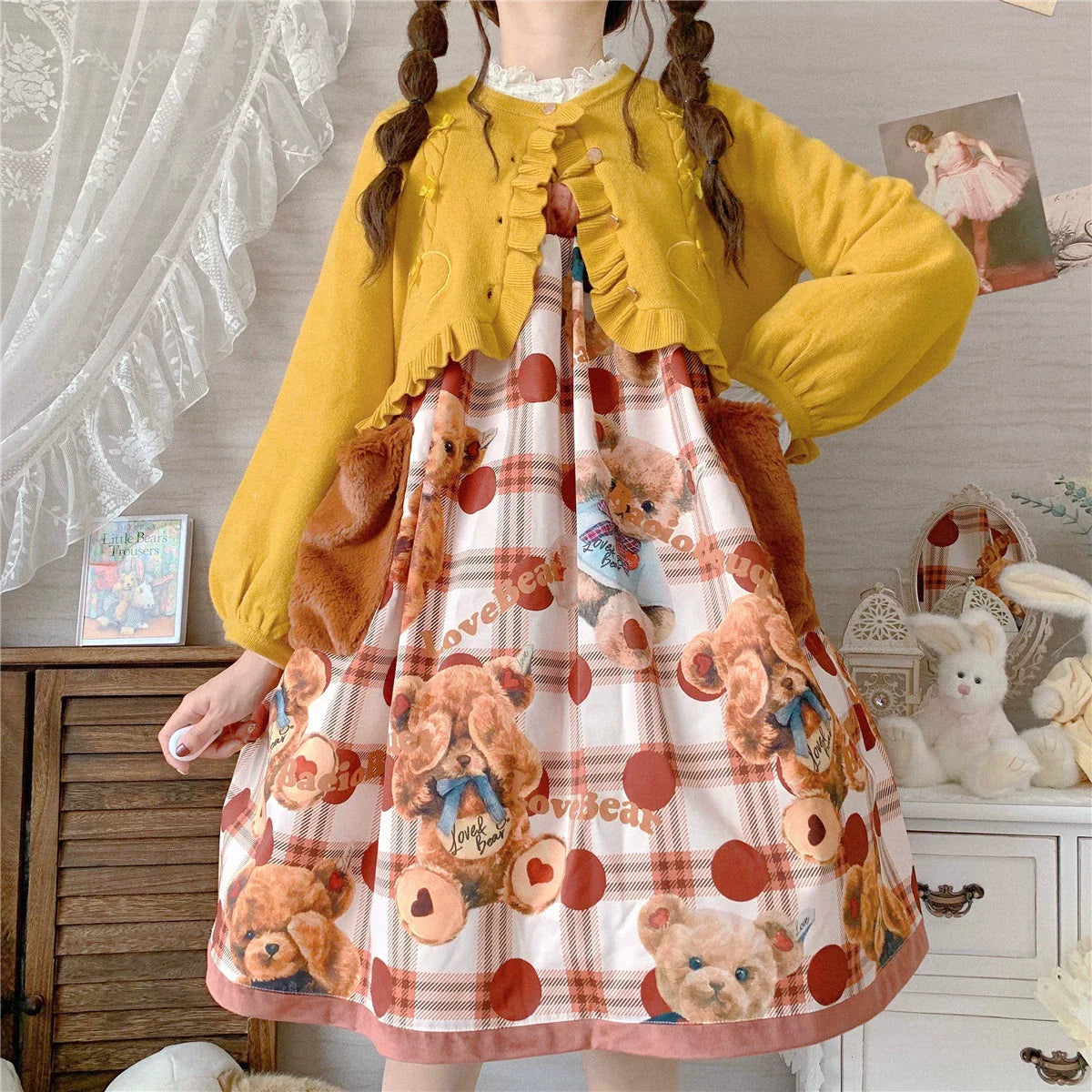 Dark Star Island - Sugar Frost - Sweet Lolita Cardigan Knit Embroidered Sweater