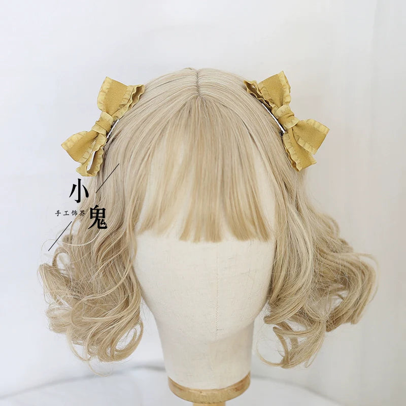 Xiaogui - Cute Lolita Headwear Ponytail Hairclips Daily Lolita Accessories
