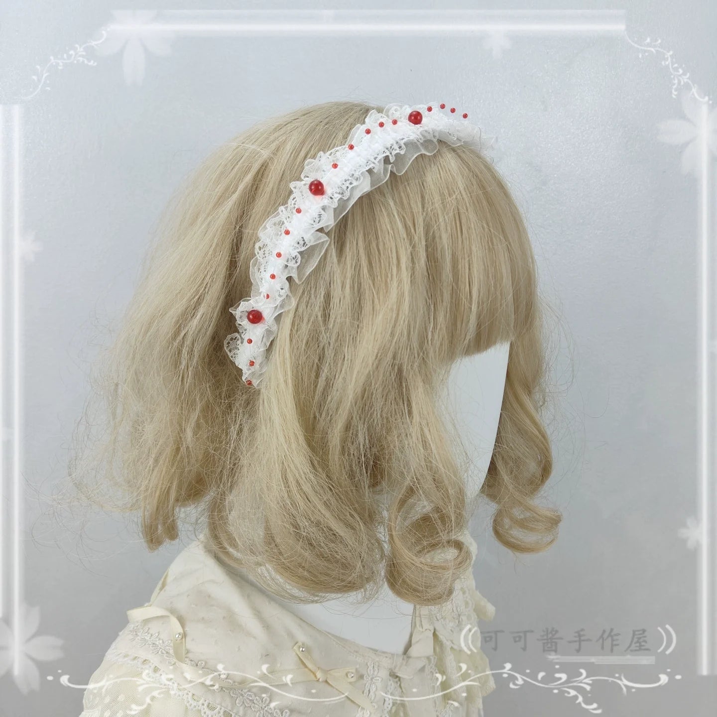 Cocoa Jam - Halloween Gothic Lolita Accessories, White Bride Style