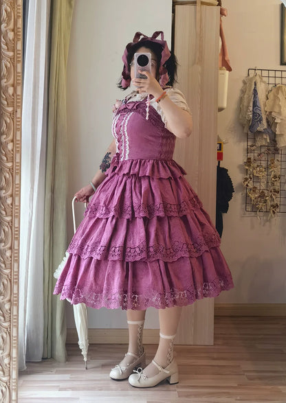 Miss Point - Forest Waltz - Cotton Lolita Camisole Embroidered Cami Top