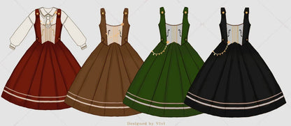 Miss Point - Customized Lolita Jumper Dress - Elegant College Lolita JSK