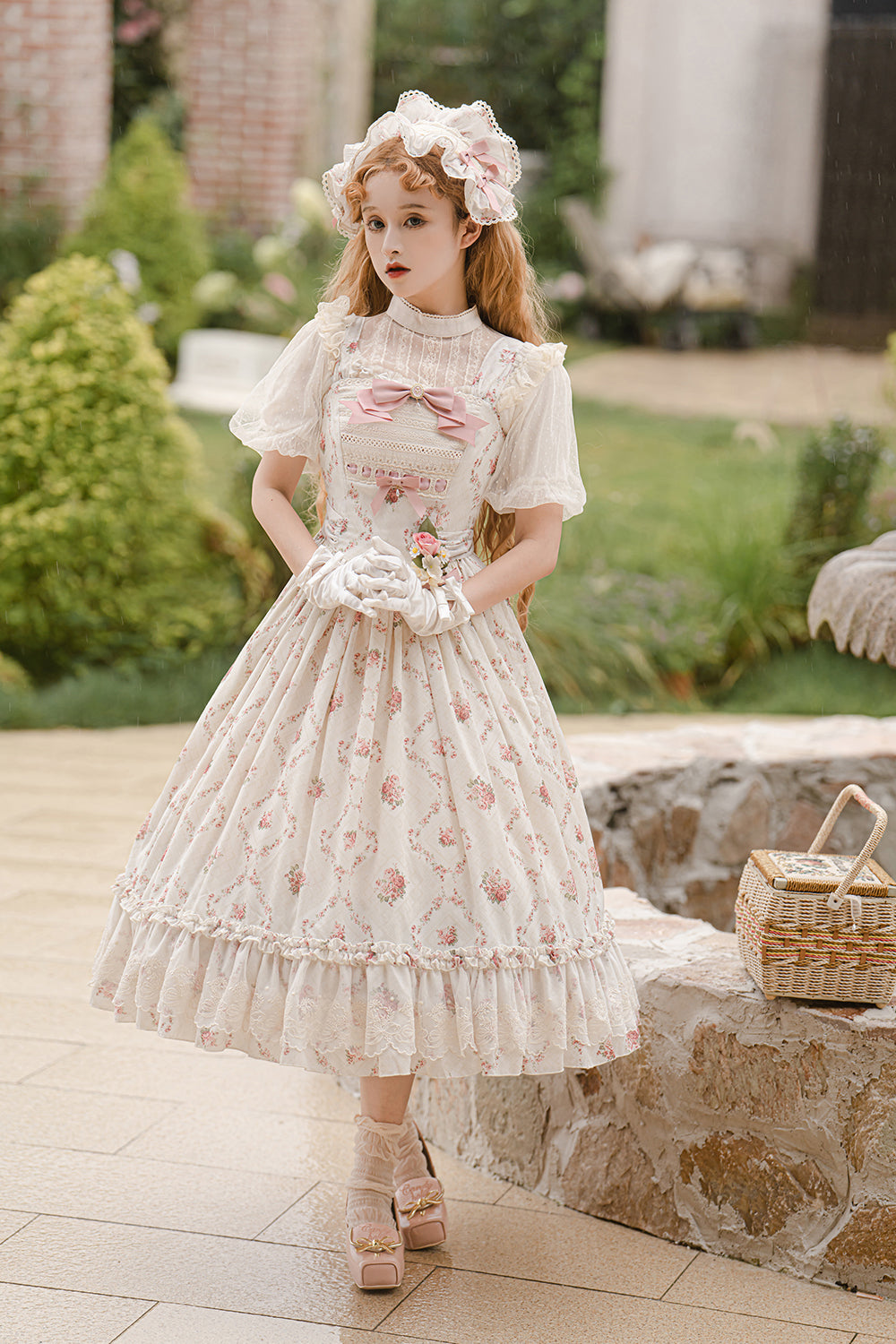 Miss Point - Customized Wood Rose 2.0 Elegant Vintage Jumper Dress