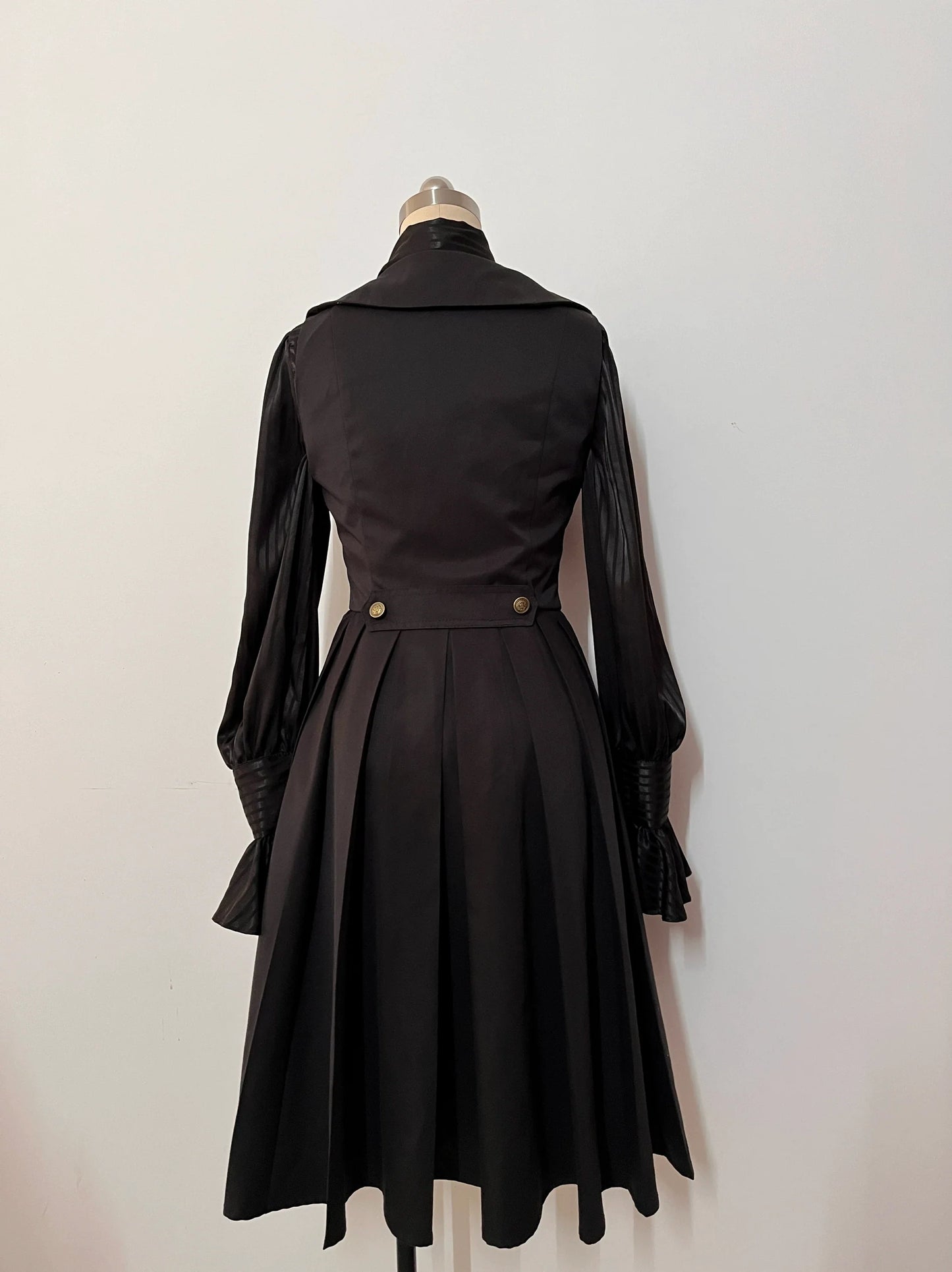 Gazing Galactic - Moonstone - Ouji Lolita Black Vest Prince Long Trailing Vest