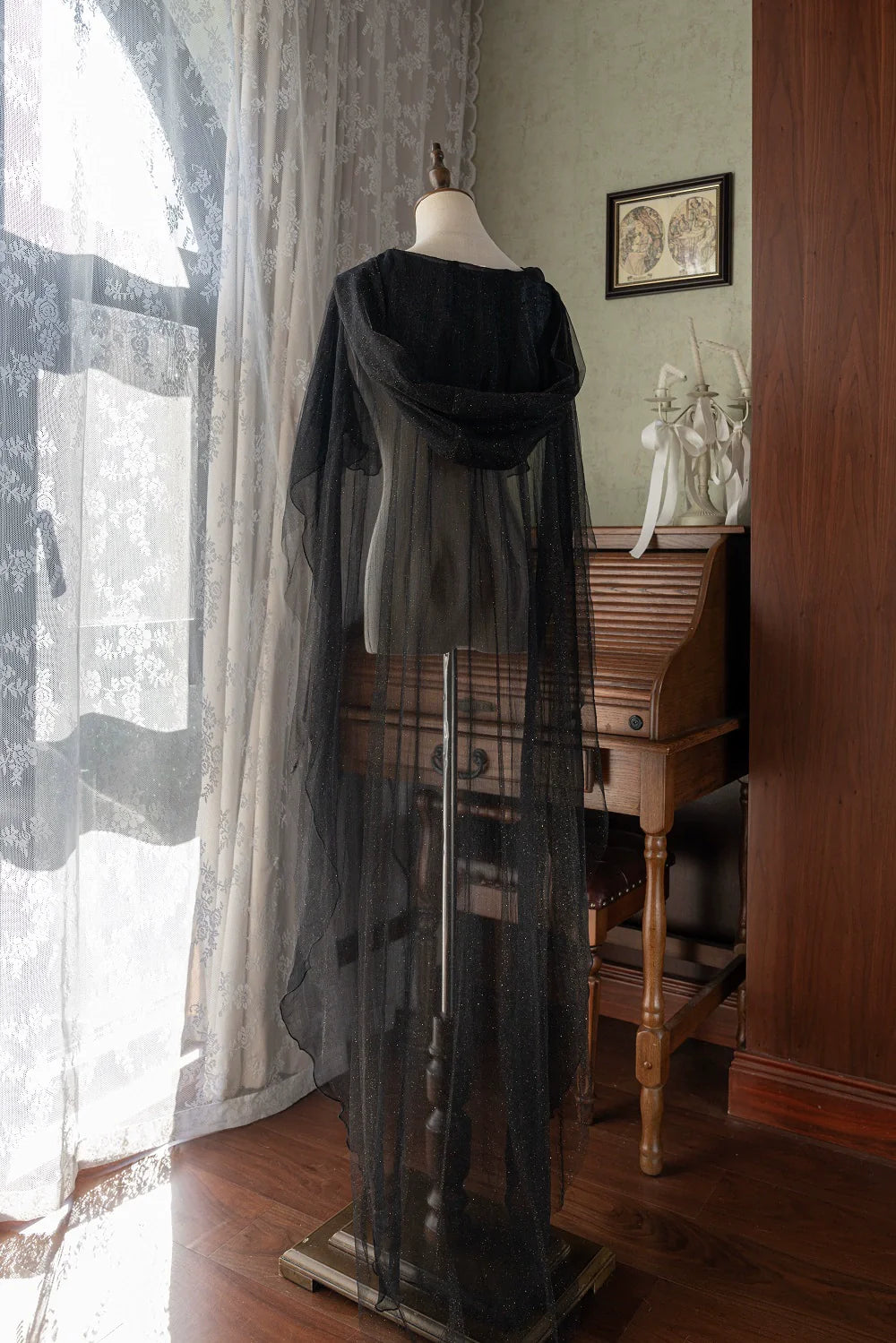 YingLuoFu - Astro Cat - Gothic Lolita OP Suit Witch Lolita Dress and Shawl