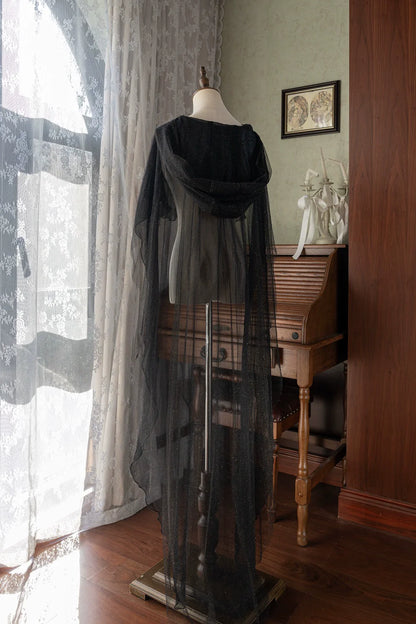 YingLuoFu - Astro Cat - Gothic Lolita OP Suit Witch Lolita Dress and Shawl