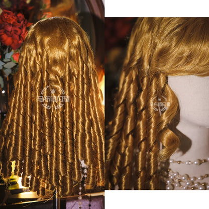 Mabuxi - Retro Lolita Wig Elegant Roman Curls Gorgeous Court Wigs