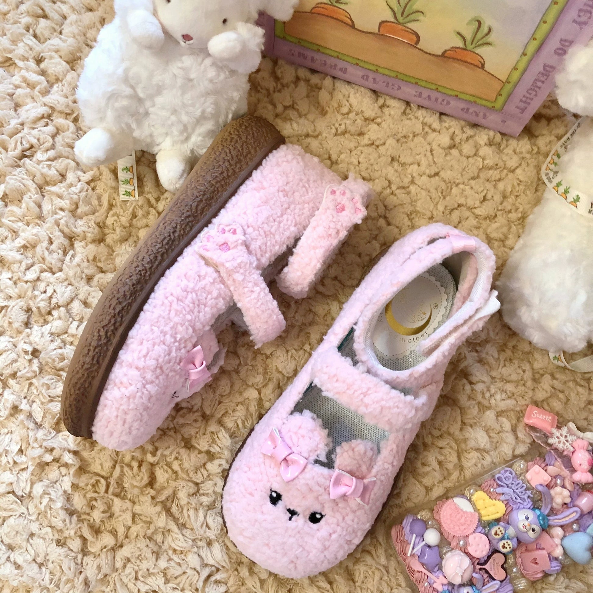Fairy Godmother - Cute Plush Warm Round Toe Lolita Soft Sole Shoes