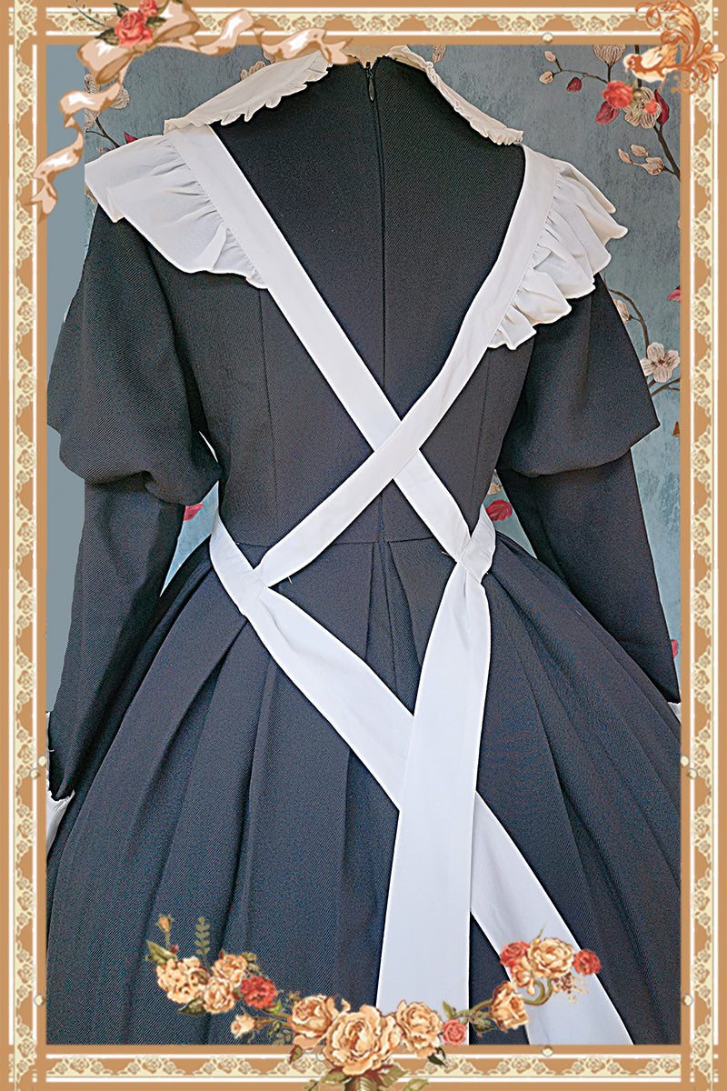 Infanta - Suliko - Maid Lolita OP Set with Soldier Style Waist Pack and Apron