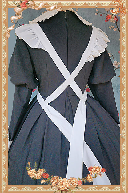 Infanta - Suliko - Maid Lolita OP Set with Soldier Style Waist Pack and Apron