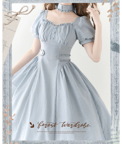 Forest Wardrobe - Chantilly Forest - Classic Lolita OP Dress With Square Neck & Underskirt