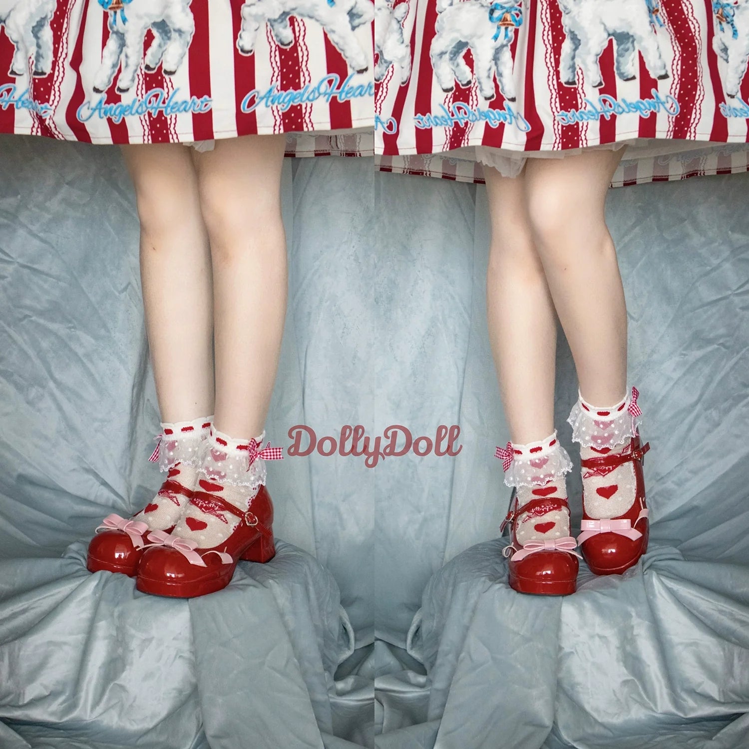 Dolly Doll - Lovers' Gift - Round Toe Middle Heel Mary Jane Lolita Shoes