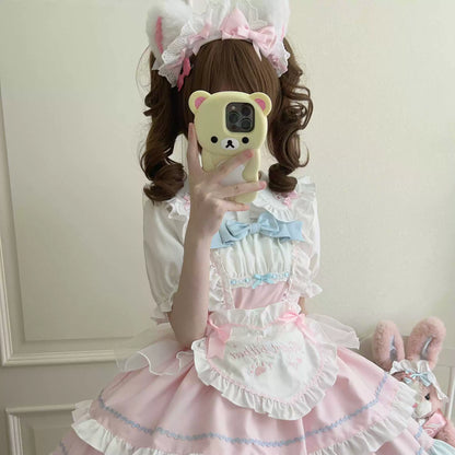 Sugar Girl - Cat Ear Tale - Sweet Lolita Jumper Dress Suspender Dress