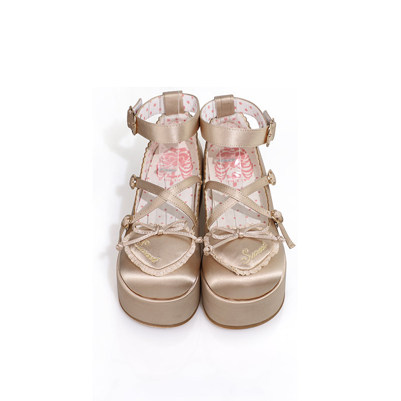 MODO - Deep Sleep Dream - Kawaii Lolita Shoes Muffin Platform Round Toe