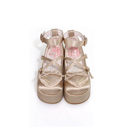 MODO - Deep Sleep Dream - Kawaii Lolita Shoes Muffin Platform Round Toe