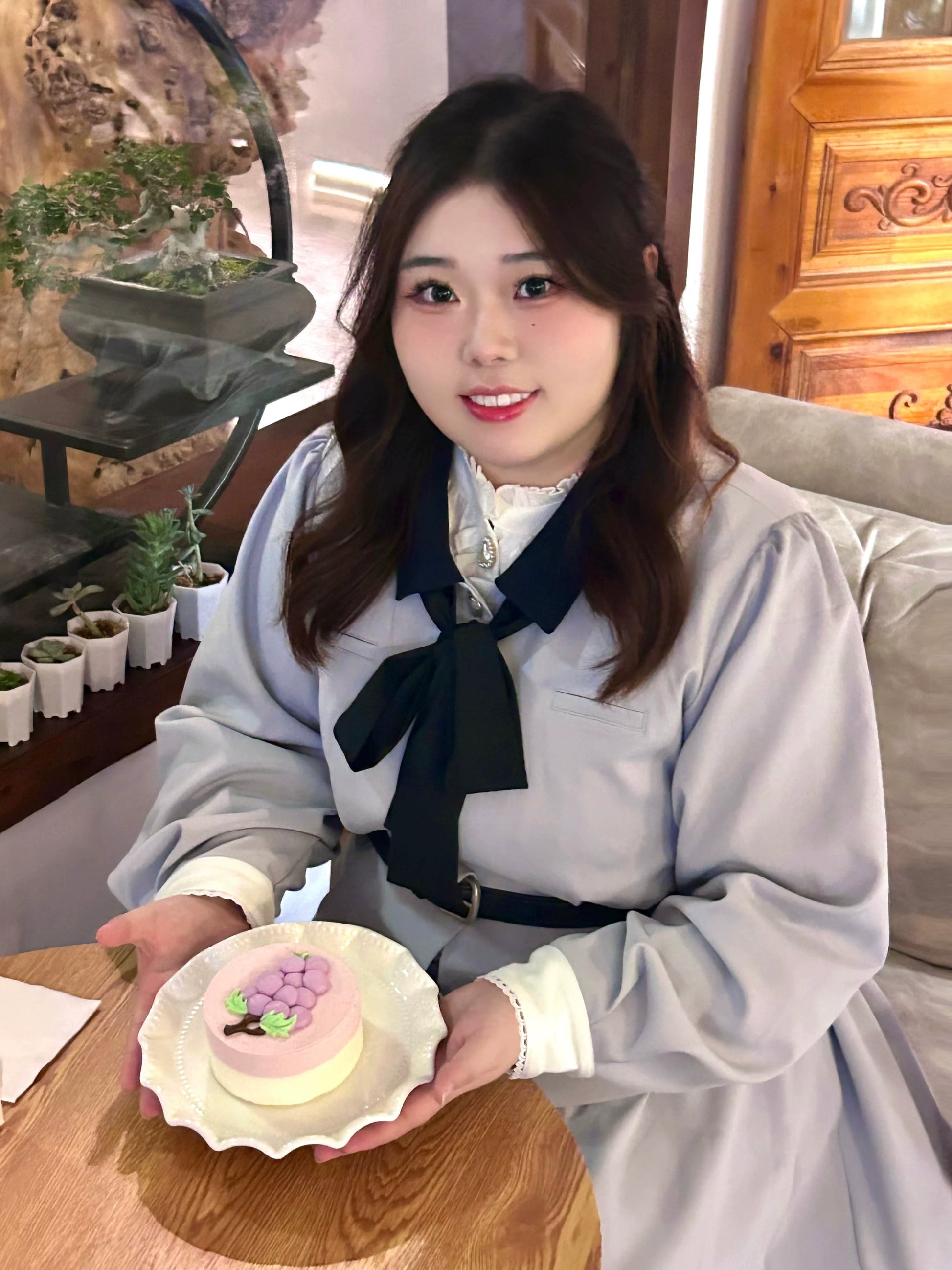 Sweet Wood - Daily Lolita Skirt Set Long sleeve Coat Dress Set