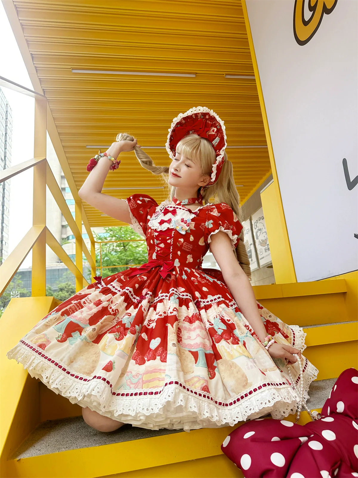 Dark Star Island - Honey Bunny Cake - Sweet Lolita JSK/OP/Strap SK/Shirt