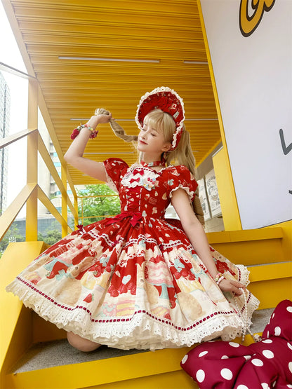 Dark Star Island - Honey Bunny Cake - Sweet Lolita JSK/OP/Strap SK/Shirt