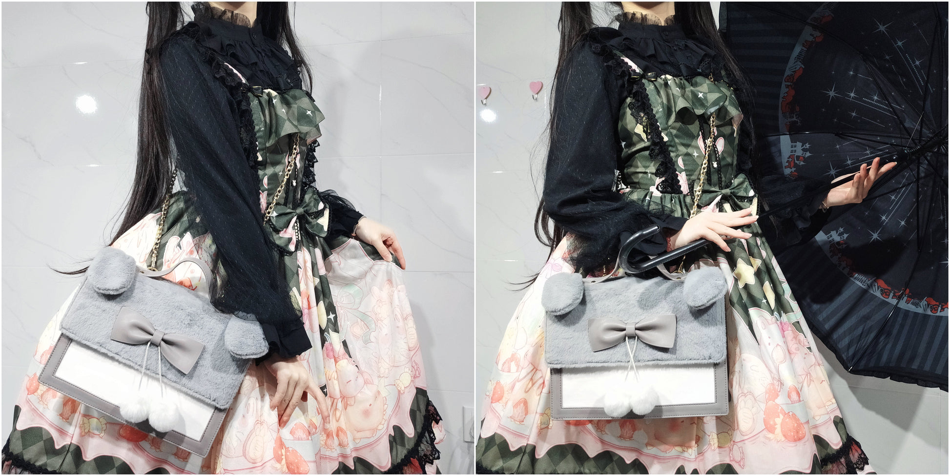 Kencrlo - Dim Moonlight - Classic Lolita Chiffon Yarn Inner Blouse