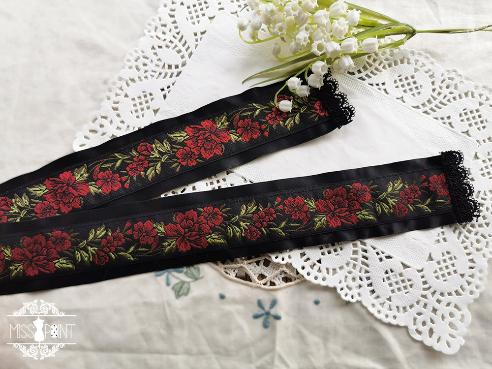Miss Point - The Sally Gardens - Multicolors Ribbon Lolita Sash