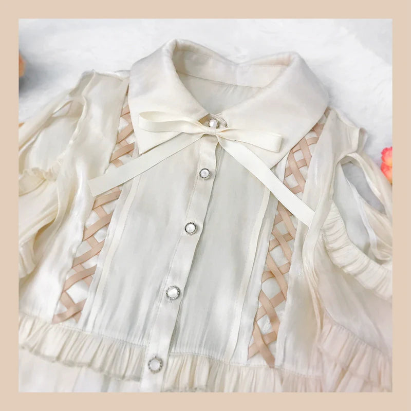 OCELOT - Lolita Blouse Yuelong Poem Long Sleeve Inner Shirt