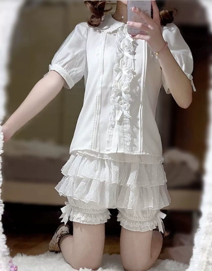 DMFS - Daily Lolita Bloomers Lace Cake Pants for Summer Wear