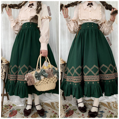 Yuan Su - Elegant  Solid Color Lolita SK
