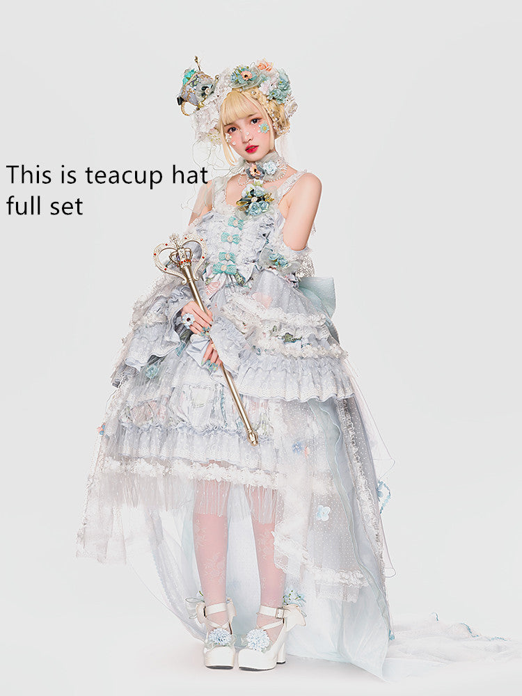 Youpairui - Sylph - Classic Lolita Tea Party Green Jumper Dress