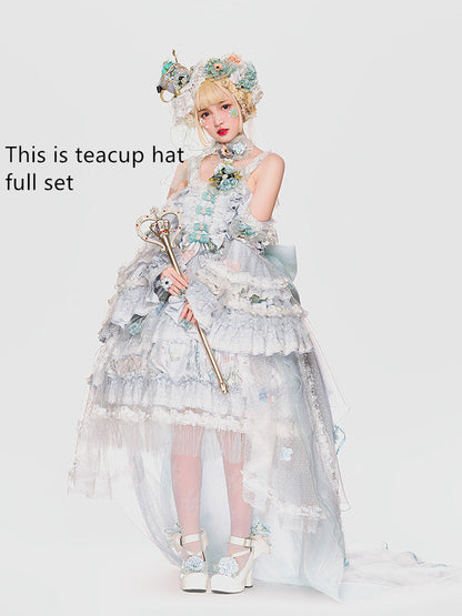 Youpairui - Sylph - Classic Lolita Tea Party Green Jumper Dress