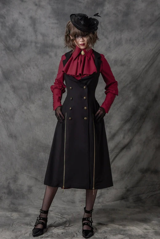 Vancy - Drunken Dreams - Vintage Lolita Dress Mutton Sleeve Shirt