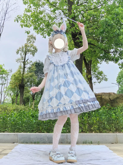 DMFS Lolita - Sweet Lolita Blouse Cotton Summer Short Sleeve Shirt