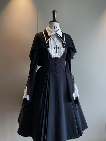 Susin Lolita - Cross Praise - Nun Style Gothic Lolita Dress and Blouse